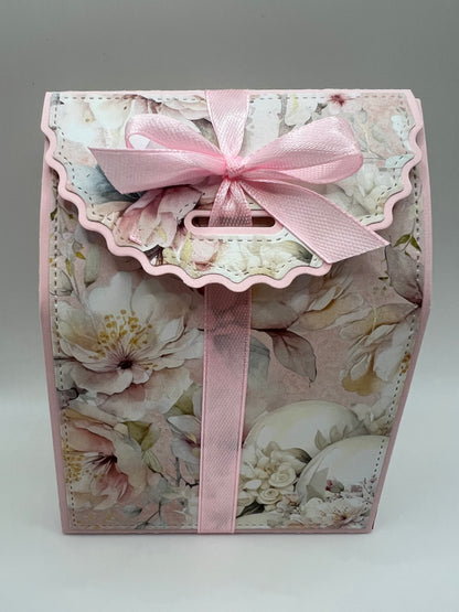 Soft Floral Gift Box — Handmade Paper Purse