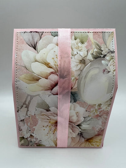 Soft Floral Gift Box — Handmade Paper Purse