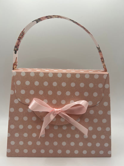Polka Dot Handbag — Handmade Paper Purse