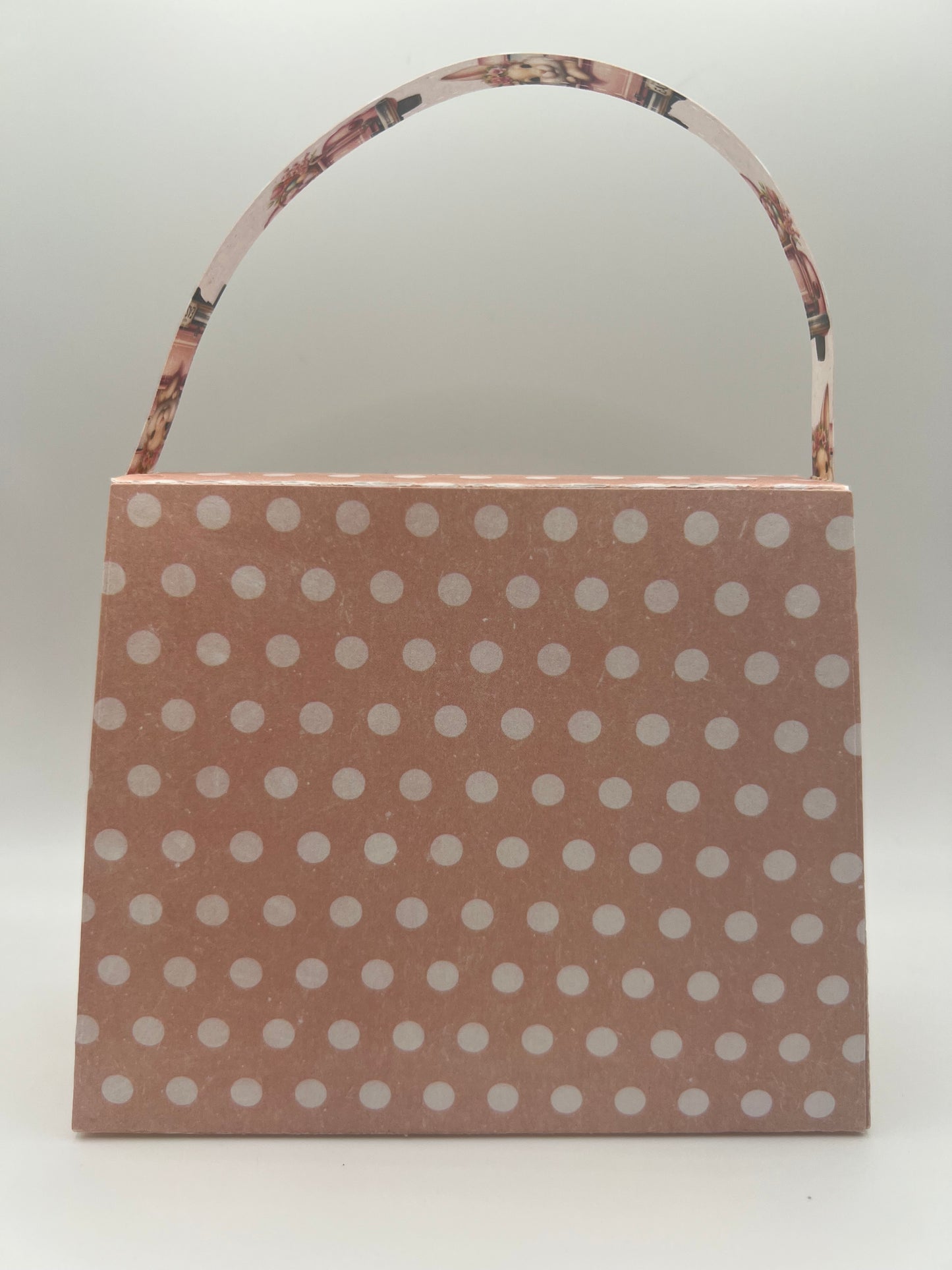 Polka Dot Handbag — Handmade Paper Purse