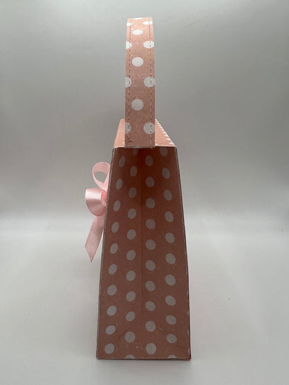 Polka Dot Handbag — Handmade Paper Purse