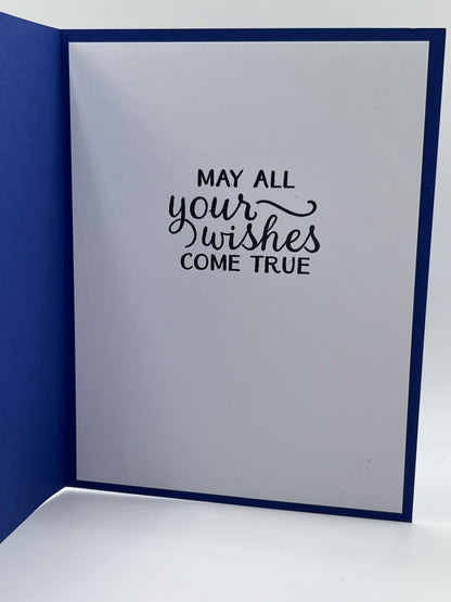 Panda 1st Birthday Card | Blue Balloon | Let's Celebrate