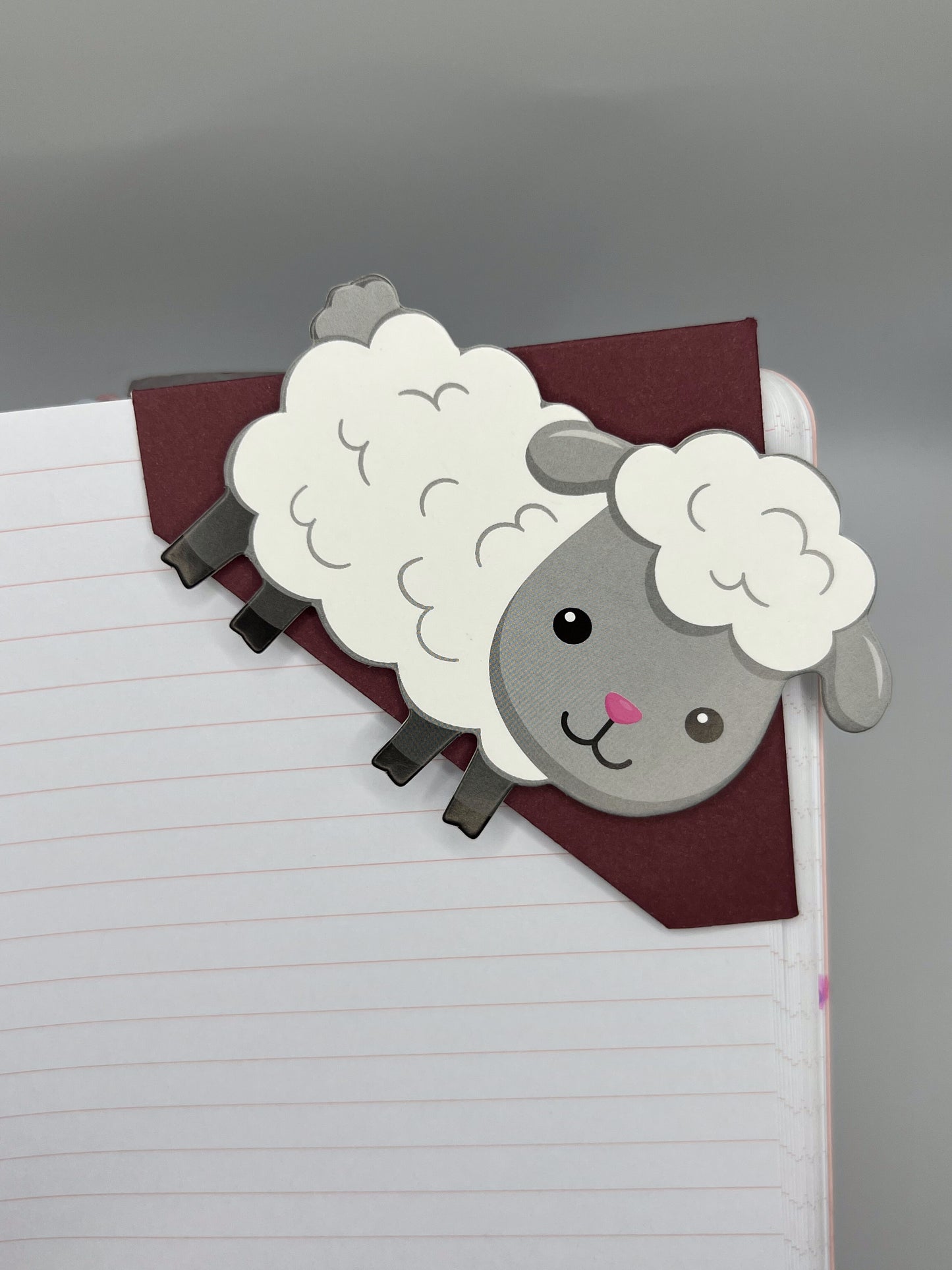 Corner Bookmark — Sheep