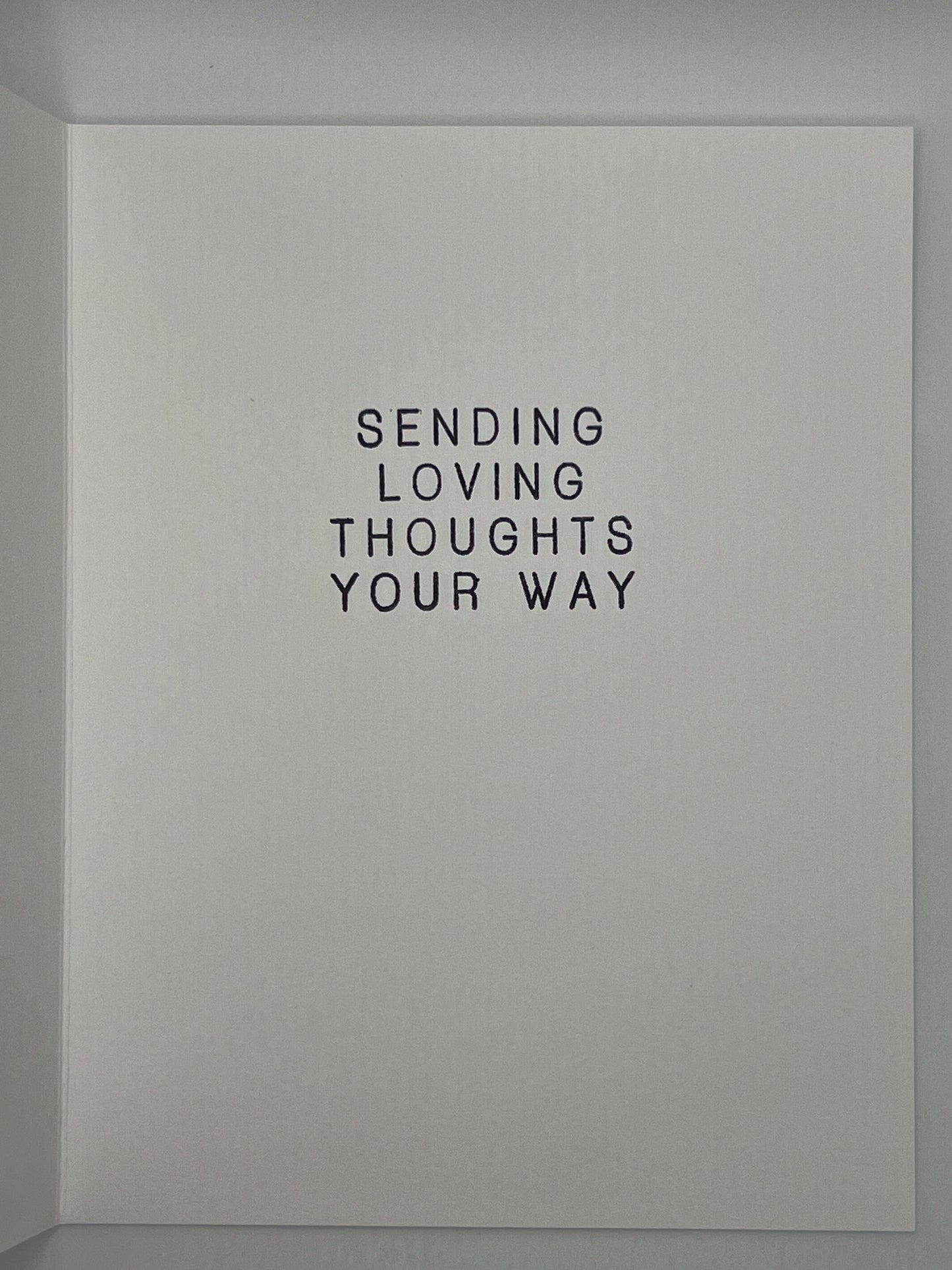 With Deepest Sympathy Card - inside