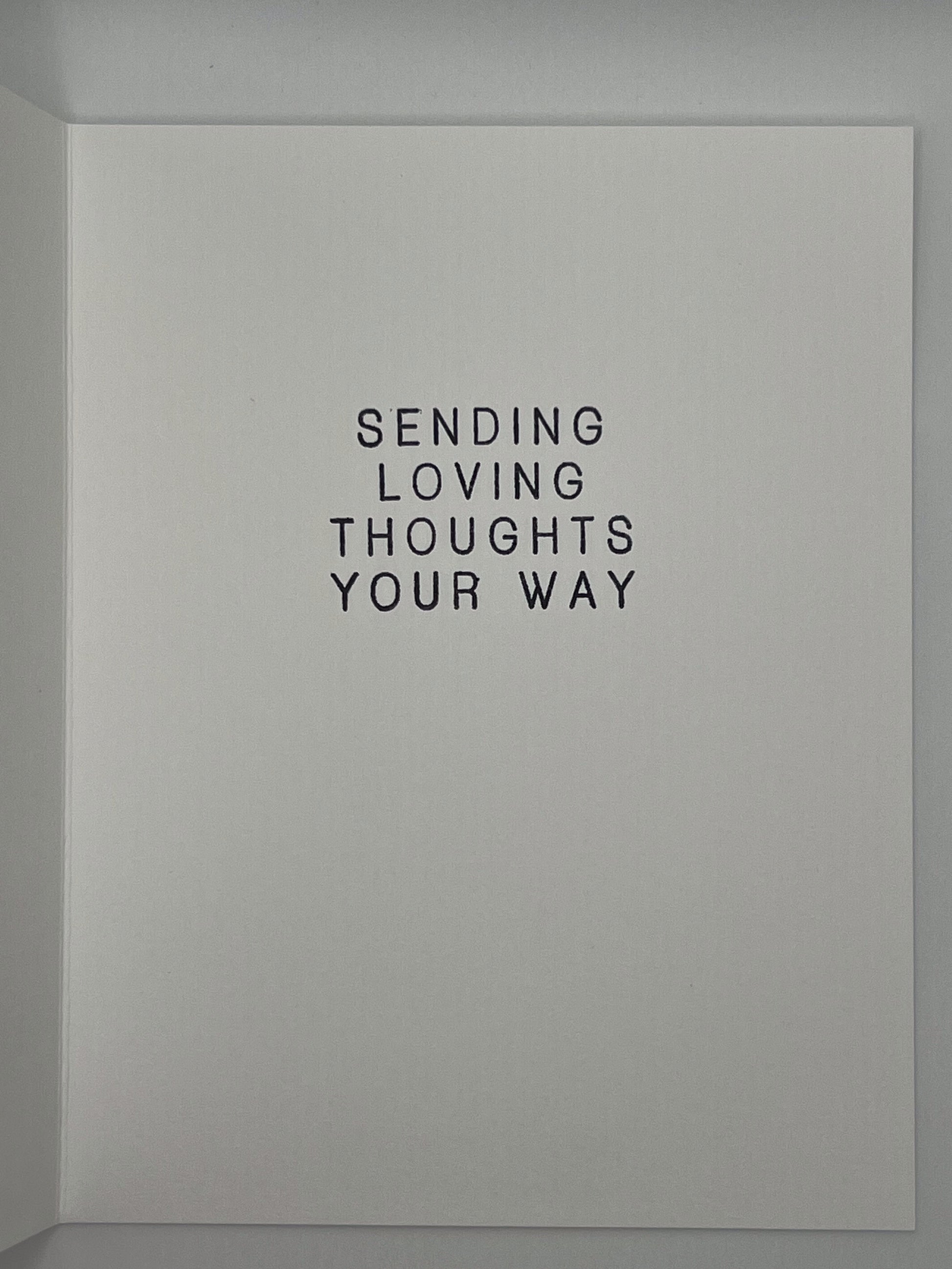 With Deepest Sympathy Card - inside