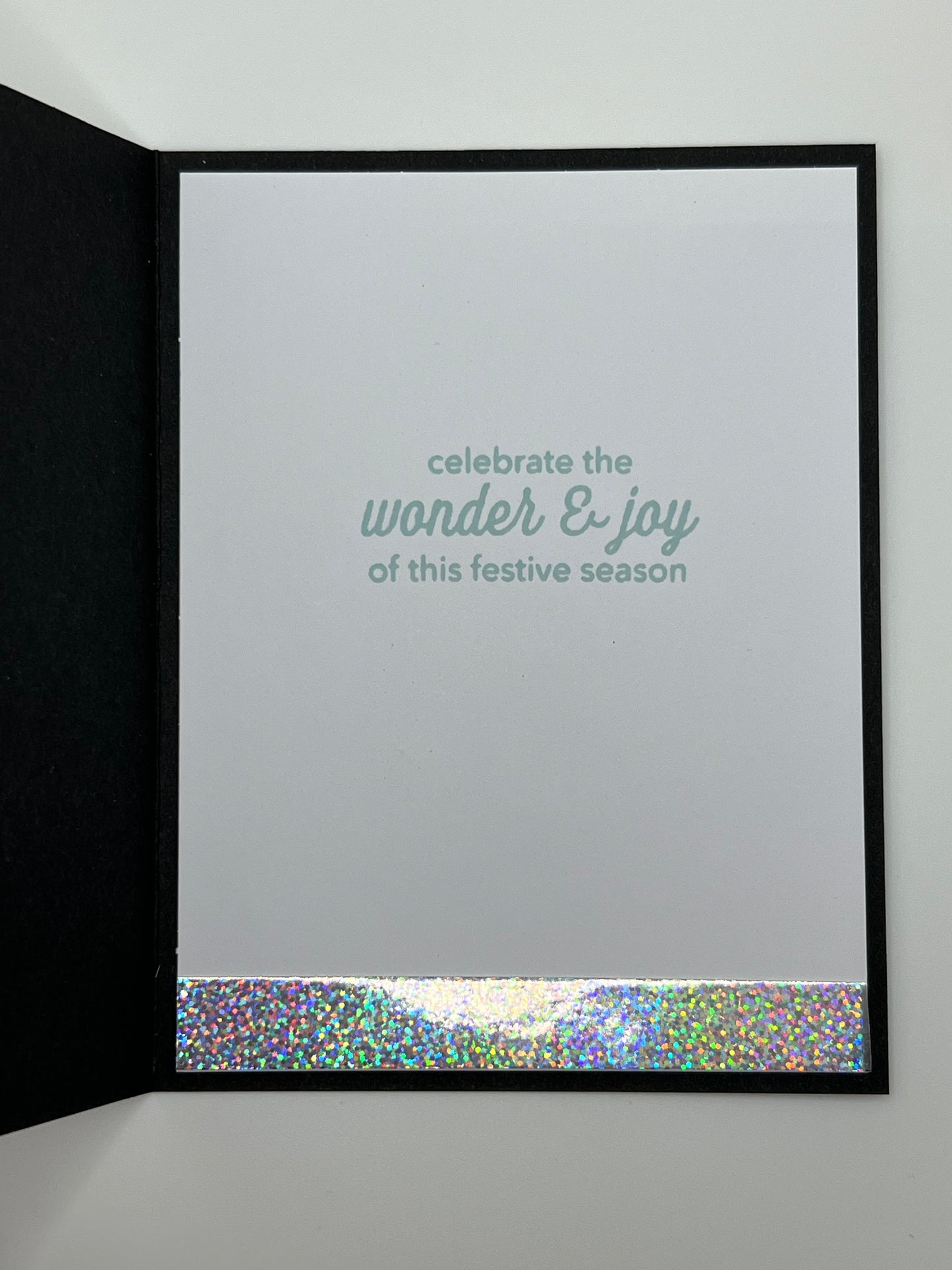 Iridescent Snowflake Christmas Card – Lavender (2 of 2)