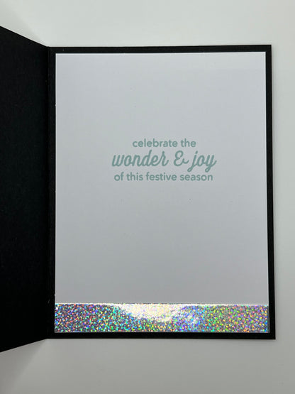 Iridescent Snowflake Christmas Card – Lavender (2 of 2)