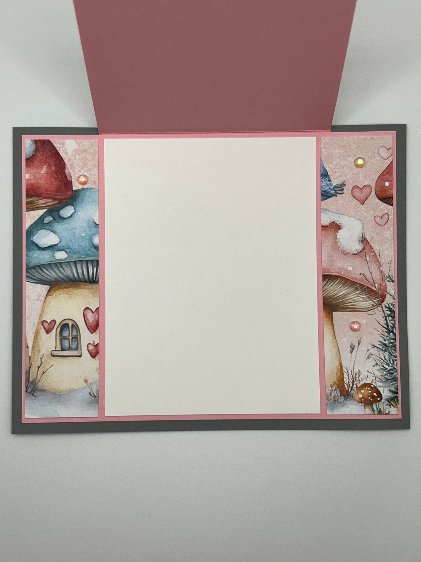 Mushroom Cottage Christmas Card